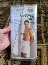 VTG NOS 90s Jockey Bulge Pouch Athletic Midway Briefs Men's XL 40-42 White