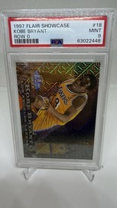 1997 Flair Showcase Row 0 Kobe Bryant /250 PSA 9