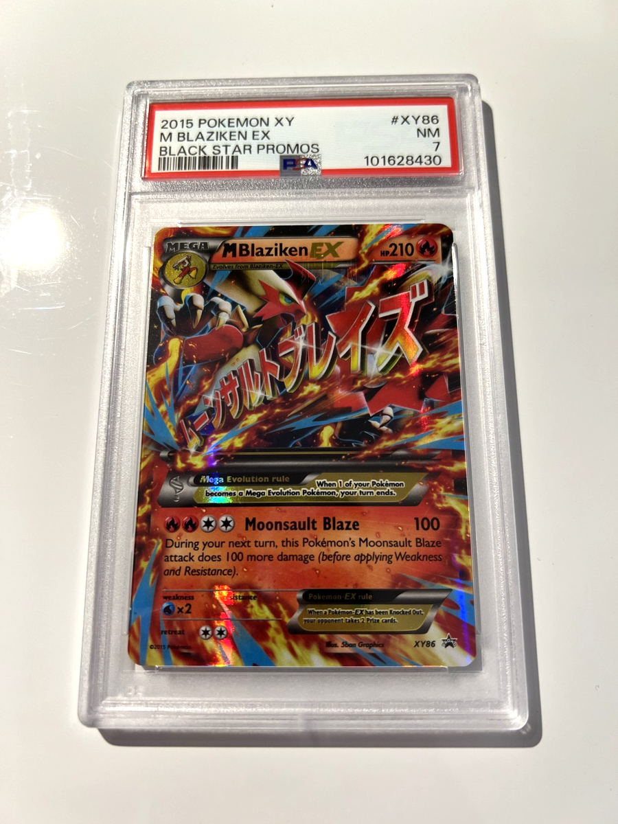 2015 M Blaziken Ex XY86 Pokemon Mega evolutions XY Black Star