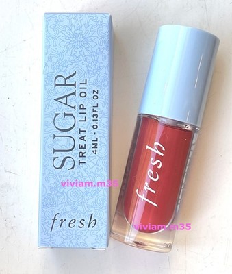 Neu im Karton Fresh Sugar Treat Lippenöl 4 ml Rose Limited Edition volle Größe UVP 21 £
