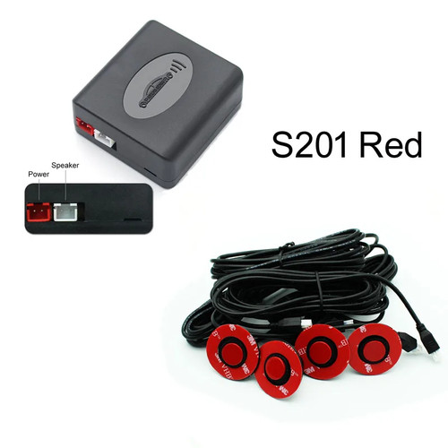 4 Sensori Auto Backup Radar Sensore Parcheggio Buzzer Detector Assistenza 12V Auto - Foto 14 di 22