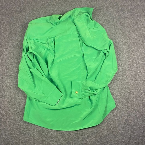 Blusa Breckenridge Dillard’s Verde Botón Frontal Mujer Talla 10 De Colección Nueva Con Etiquetas - Imagen 11 de 11