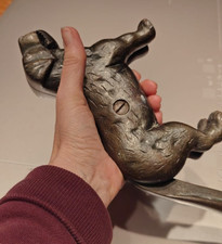 Vintage large cast iron dog nut cracker 29cm/11.5"  - weight 1.9kg