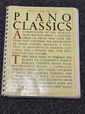 The Library of Piano Classics - Sheet Music - Plastic Comb By Varies - GOOD