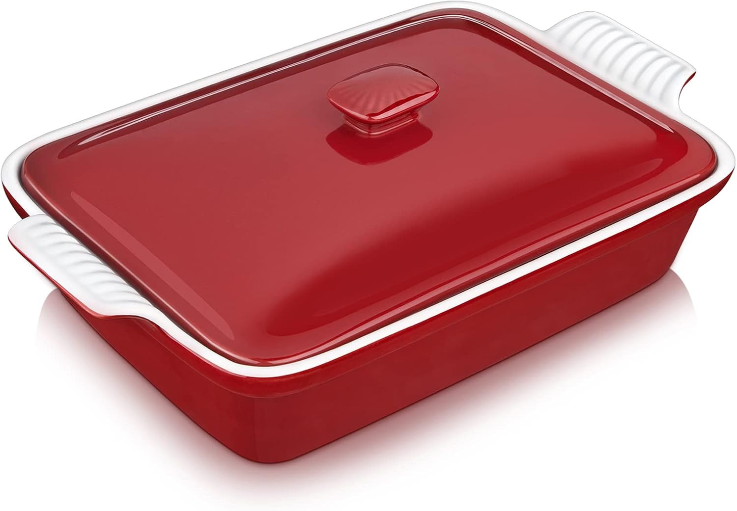 Cocotte avec couvercle 33 x 23 cm pour repas de famille au four