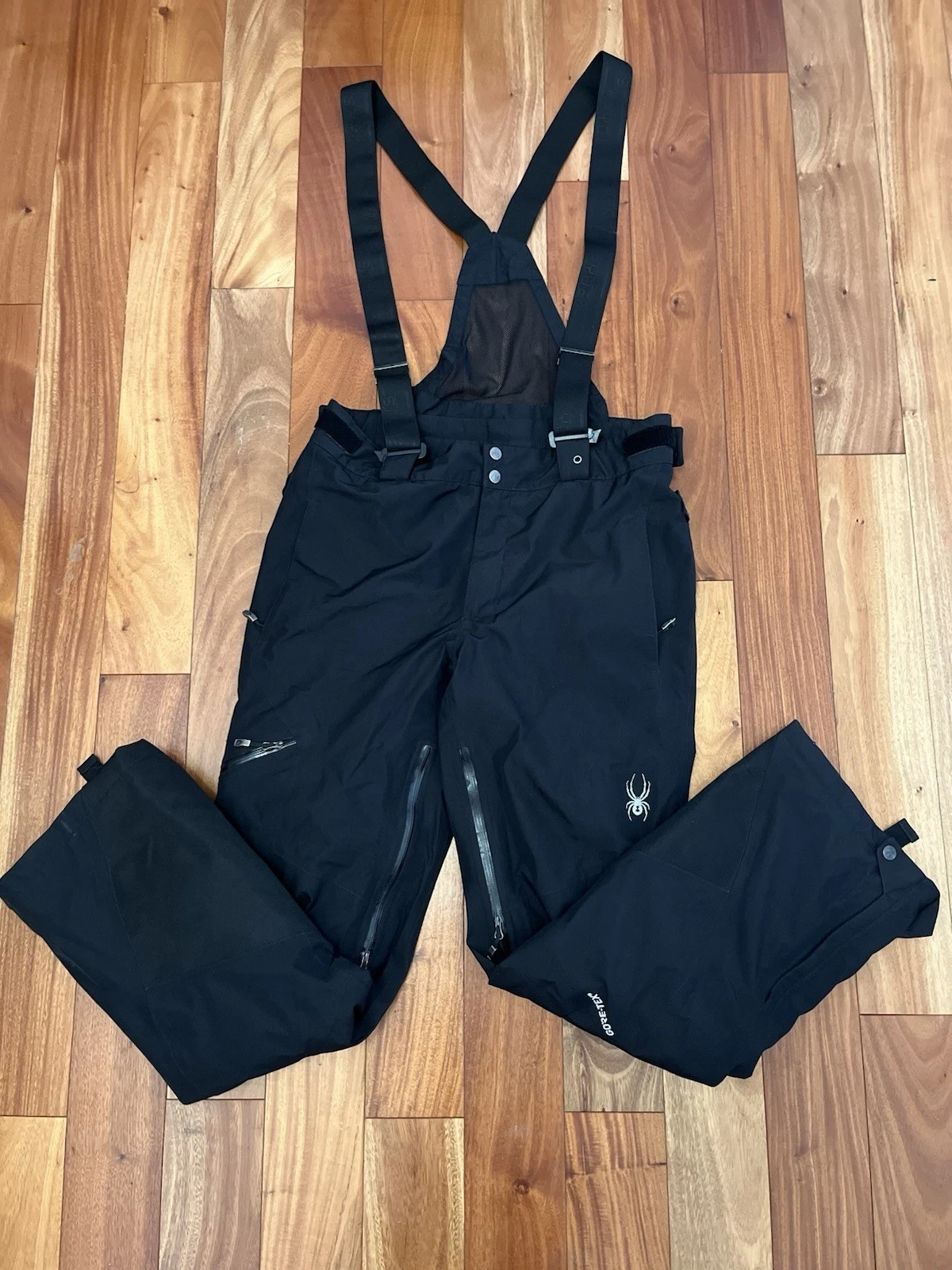 Men’s Black Dare Spyder Snow Pants M. Removable Suspenders. Great Condition.