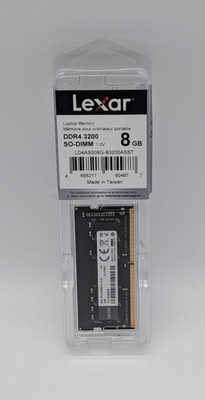 Lexar SO-DIMM 8GB, DDR4-3200, CL22, LD4AS008G, Laptop RAM Arbeitsspeicher NEU
