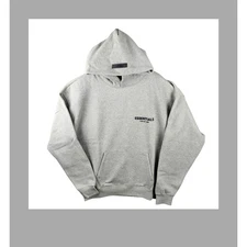 Fear of God Essentials Dark Oatmeal Hoodie Men's Size S Relaxed Fit