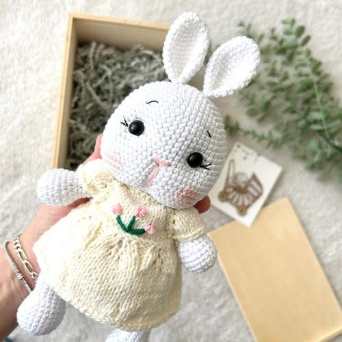 How To Crochet A Rabbit Handmade Crochet Bunny, Amigurumi Plush Toy, Organic Cotton Baby Gift ...