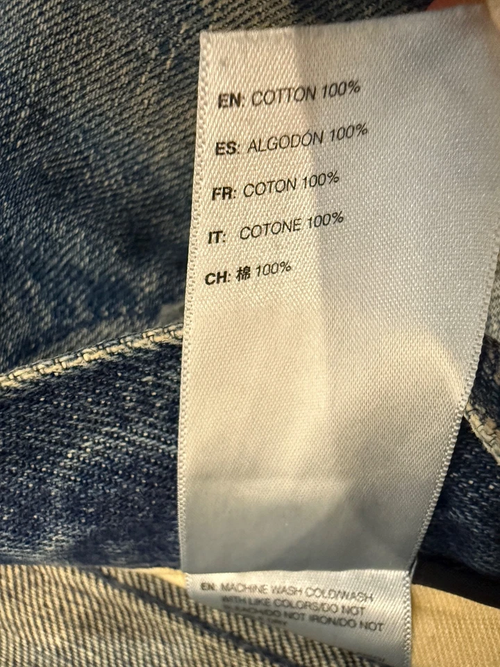 Синие джинсы John Elliott — мужские, размер 31 — сделано в Японии — 100% хлопок - Изображение 3 из 4