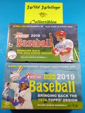 2019 TOPPS HERITAGE BASEBALL FACTORY SEALED LOW & HIGH SERIES HOBBY 2 BOX LOT