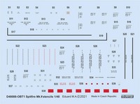 Spitfire Mk. V Stencils - Eduard - / 1:48 - Eduard D48088