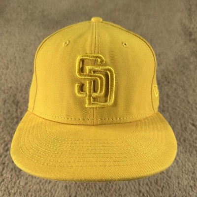 San Diego Padres Hat Cap Snap Back Mens One Size Yellow MLB New Era 9FIFTY
