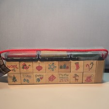 Recollections Christmas Rubber Wood Mounted Stamp Set MPN 122156