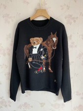 Polo RL Bear Sweater Cotton, Size L jumper