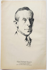 1926 Alfred P Sloan GM President Halftone Print Automotive History Ephemera