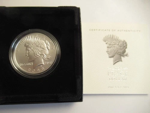 2023 P US Mint Uncirculated Peace Dollar Silver Dollar (.999-.858 ASW)