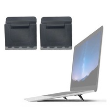 2 PCS Portable Computer Keyboard Riser Invisible Plastic Feet Tilt Stand