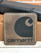 Leatherette Carhartt Patch - Iron on Adhesive Carhartt Patch
