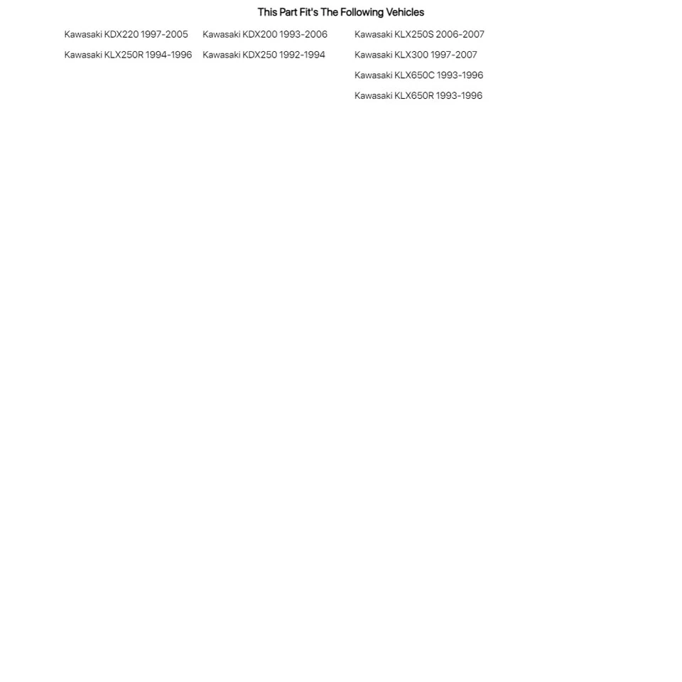 Tusk Wheel Bearing and Seal Kit Front For Kawasaki KLX250S 2006-2007 Foto 4 de 4