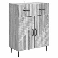 Sideboard Grau Sonoma-Eiche 66 X 34,5 X 89,5 Cm Holzwerkstoff
