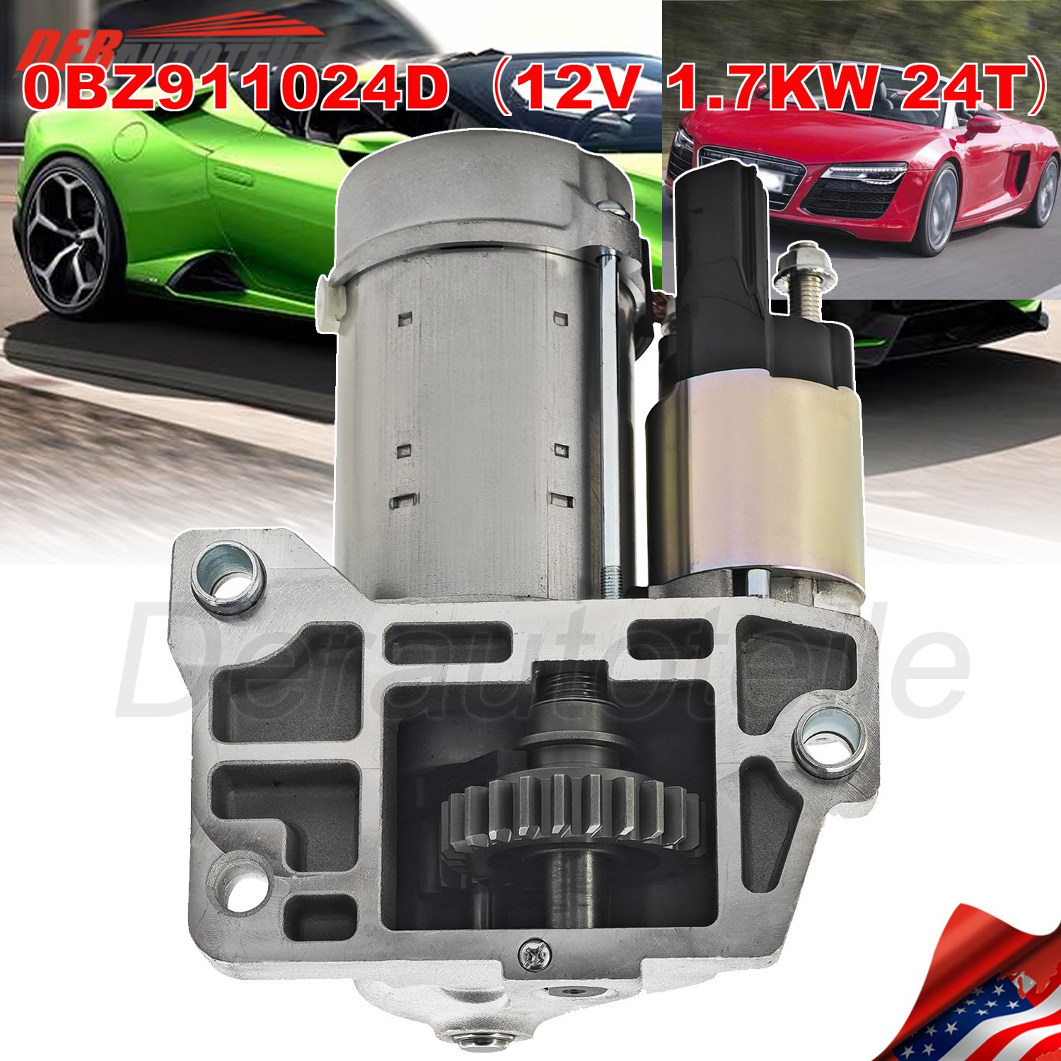 0BZ911024D Starter Motor For Audi R8 Lamborghini Huracan EVO LP580 LP600 LP600