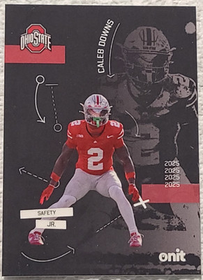 2025 onit ohio state caleb downs raised silhouette