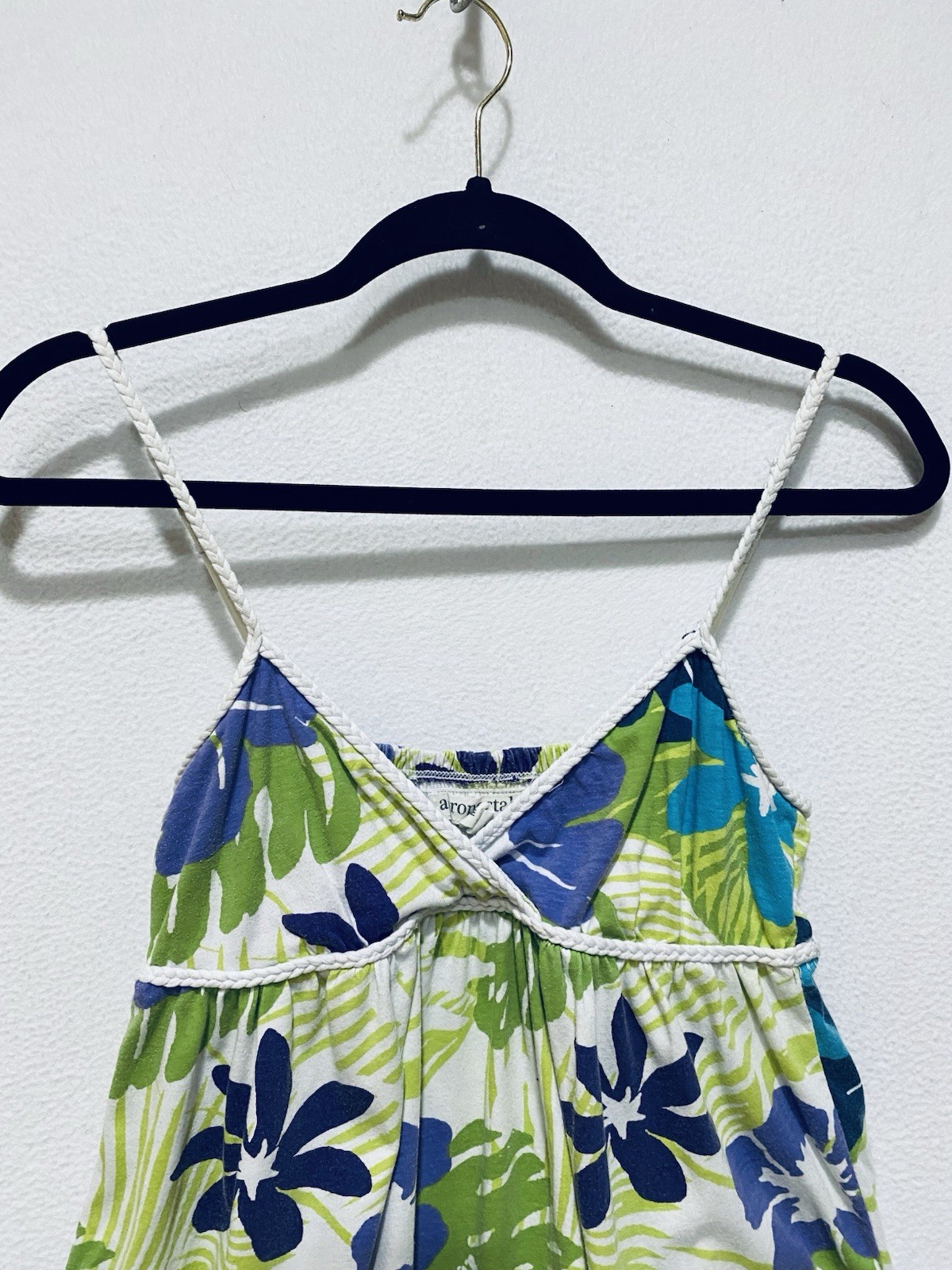 Aeropostale Sundress Womens Medium Tropical Floral Babydoll Mini Y2K Boho