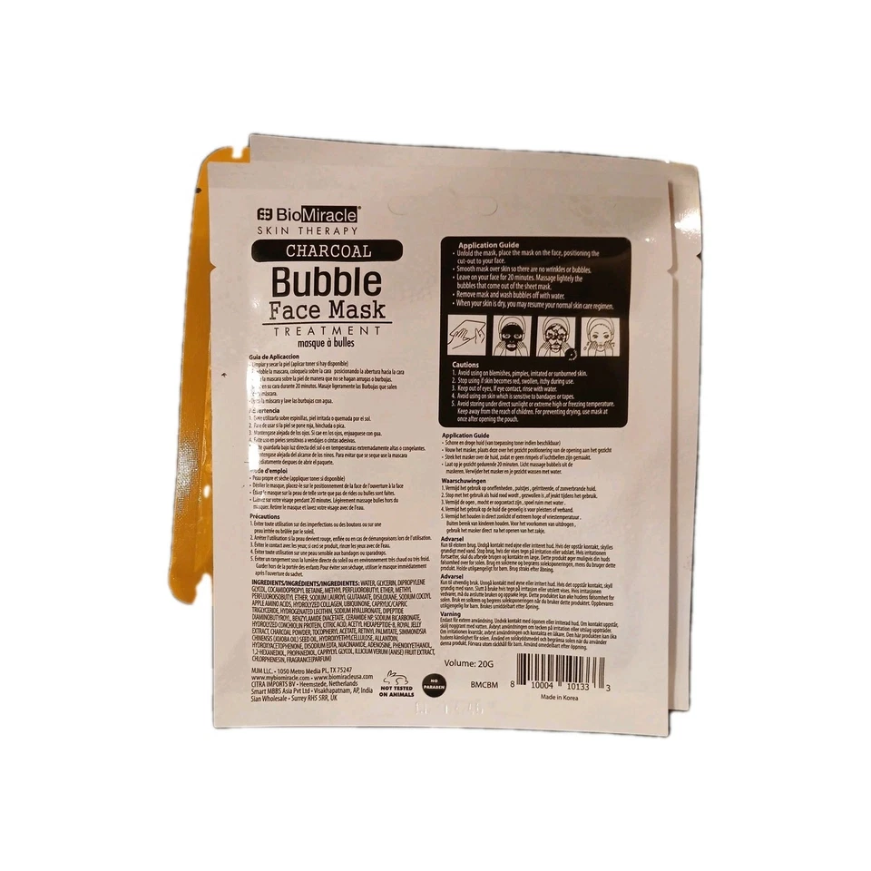 Charcoal Bubble Face Mask Treatment - Image 2 of 2
