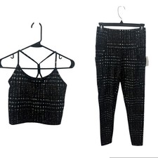 Core 10 Women's Leggings and Sports Bra Tank Set Size Small