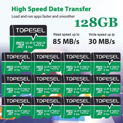 128GB Micro TF SD Card SDXC Class 10 U3 Memory Card High Speed Fast TF Cards Lot