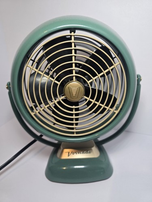 #ad Vornado VFAN Jr. Vintage Air Circulator – Retro Green Metal Fan – Works Great $55.00