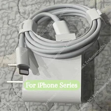 For Apple iPhone 15 14 13 12 11 iPad Pro Max XR Charger Cable 20W Power Adapter