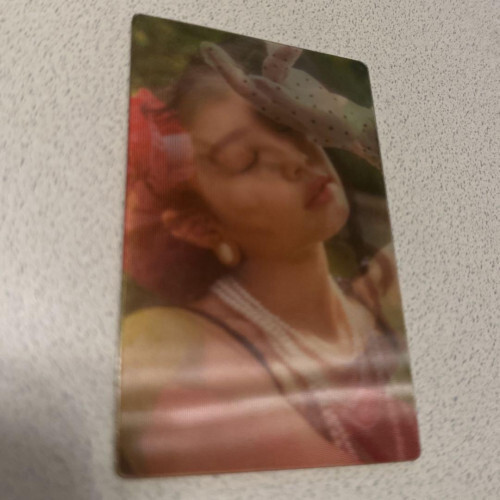 BLACKPINK Jennie solo limited trading card lenticular trading card