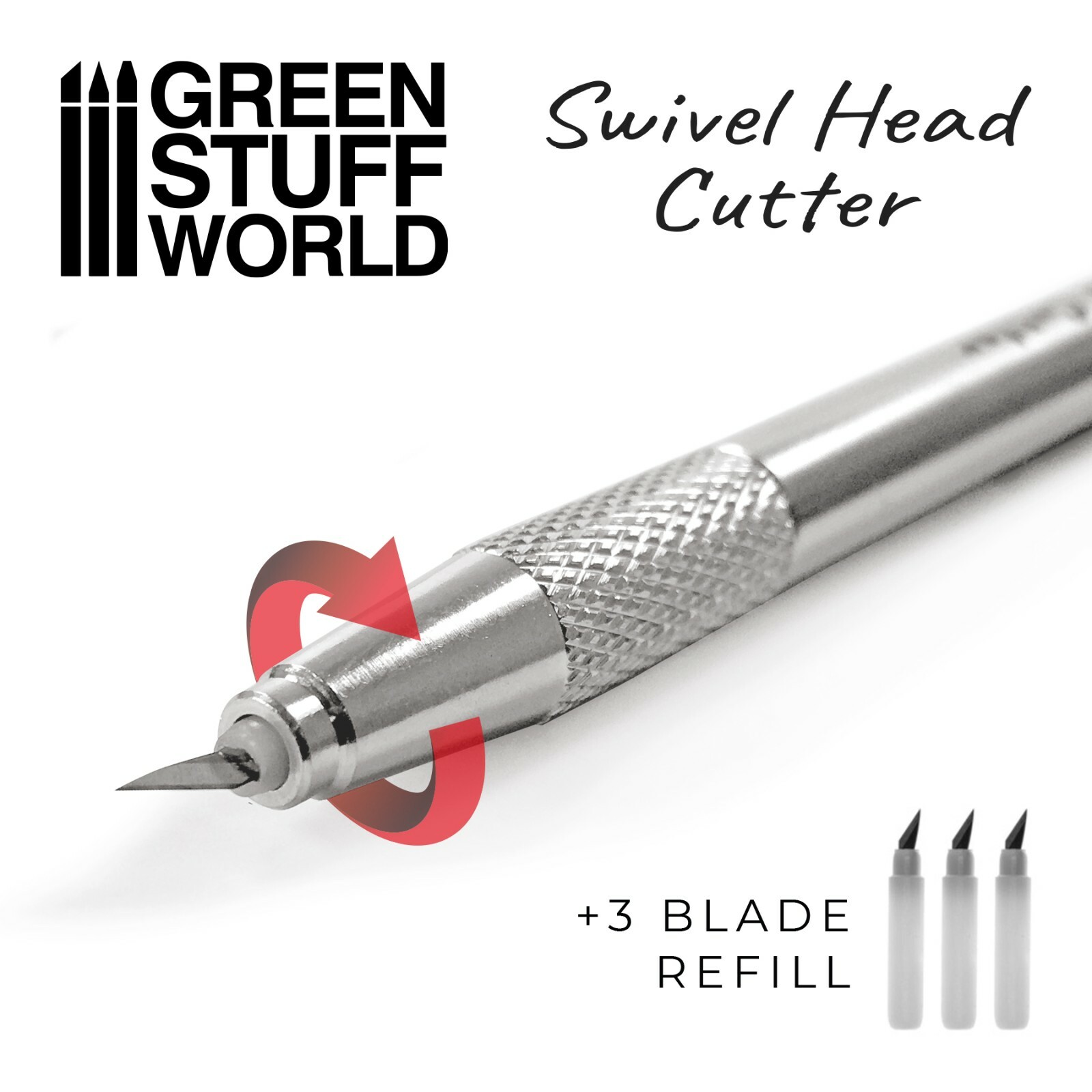 Cutter Modelismo Cabeza Giratoria - metal cuchilla precision scalpel corte