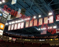 Detroit Red Wings Hockey Joe Louis Arena Rafter View Downtown 8x10 Photo