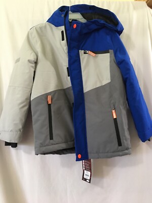 Swiss Tech Boy's Waterproof Ski Jacket With Hood Size M 8 Royal