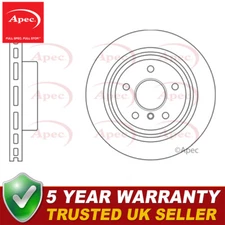 Apec Rear 1x Brake Disc Fits BMW 5 Series 6 7 #1 34216775289