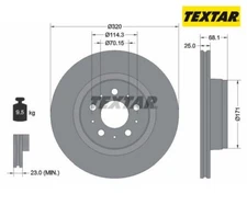 2pcs Brake Disc PRO+ TEXTAR 92333005 for Tesla Model 3