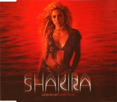 SHAKIRA Whenever Wherever w/ RARE MIX & VIDEO Europe CD single SEALED USA seler