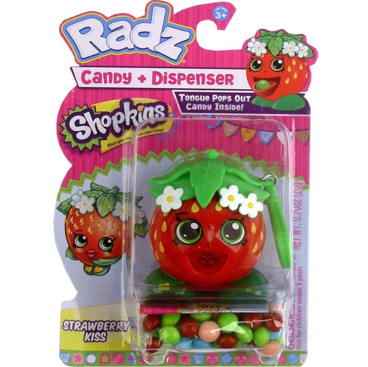 Radz Brand Shopkins Strawberry Kiss Toy Candy Dispenser | eBay