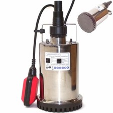 Edelstahl Flachsaugerpumpe Tauchpumpe 550W Schmutzwasserpumpe 44327 Wasser Pumpe