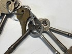 Vintage antique original Corbin Skeleton and flat key lot of 9 keys — photo 2