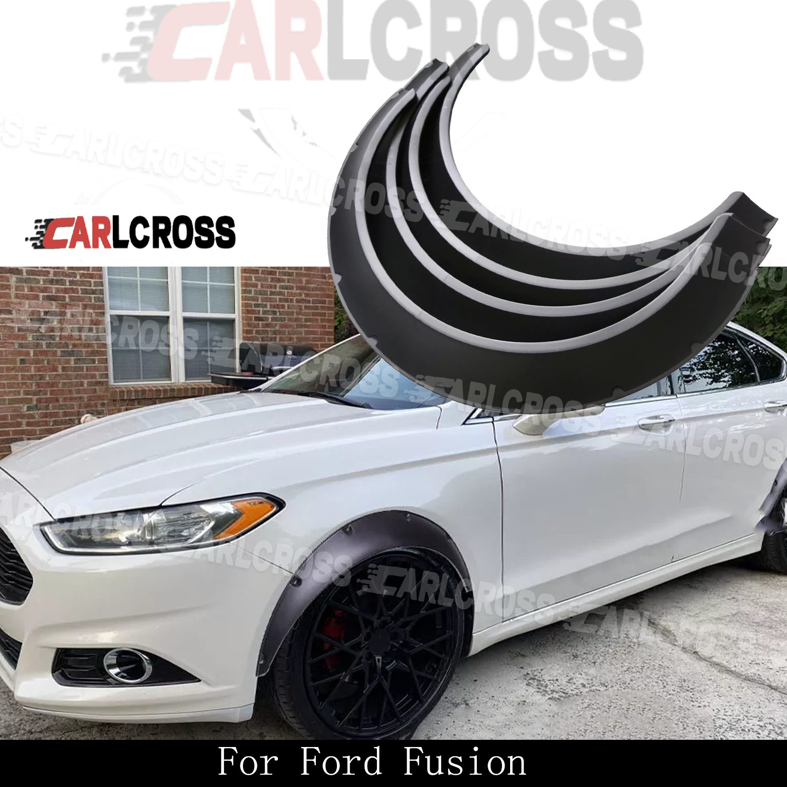 Fender Flares Over Wide Body Kit Wheel Arches Flexible For Ford Fusion
