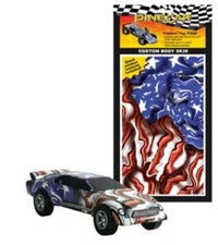 Pine-Car Pinewood Derby Freedom Flag Custom Body Skin - Pinewood Derby Decal