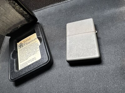 Zippo Solid Titanium 110 Lighter - Hardly Used - RARE | eBay UK