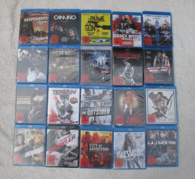 20 Blue Ray Sammlung Konvolut  Horror / Mystery /  Action      Fsk.18     OVP .