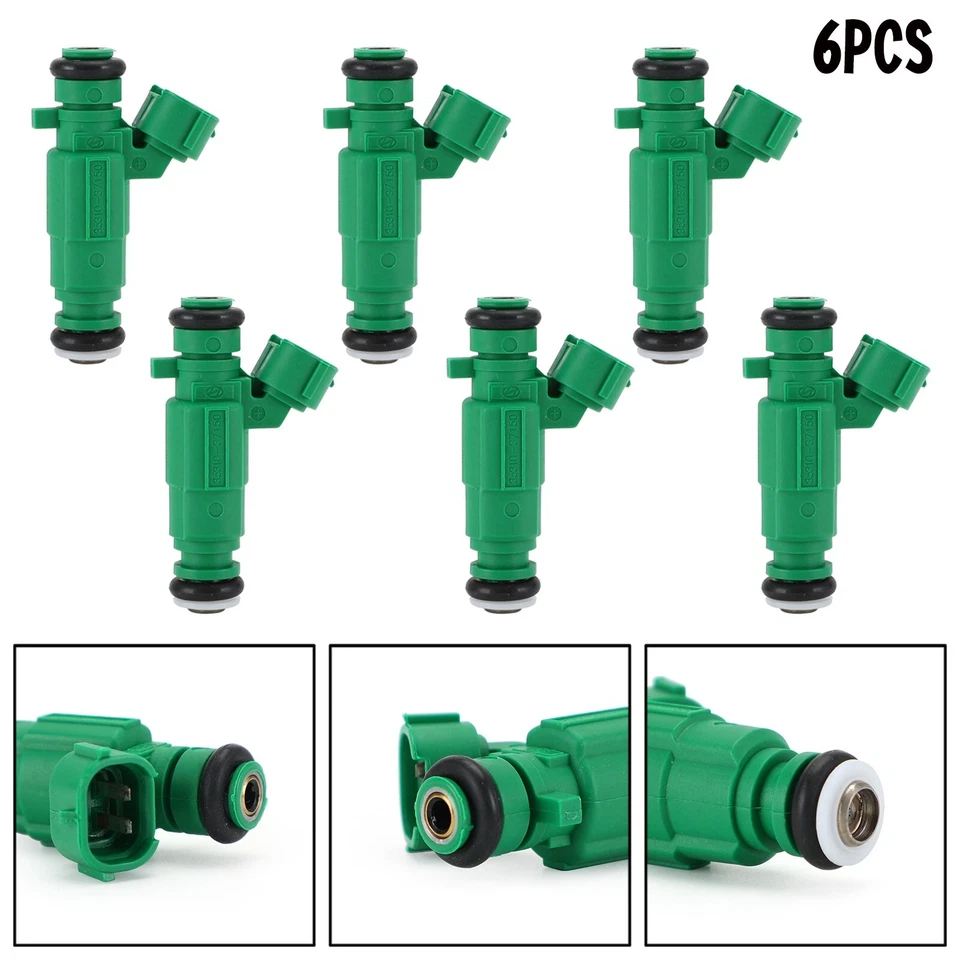 6pcs Fuel Injectors 9260930004 Fit Hyundai Santa Fe 2.7L/3.5L V6 2001-2006 Foto 2 de 4