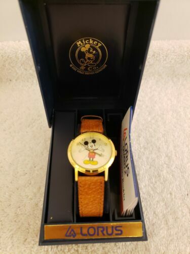 4 MICKEY MOUSE WALT DISNEY 2 INGERSOLL TIMEX WATCH Lot + 5” FIGURINE & Lorus 4 MICKEY MOUSE WALT DISNEY 2 INGERSOLL TIMEX WATCH Lot + 5  main image 4