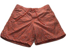Rodd Gunn Bay Outfitters Men Size L Orange Swimming Trunks Board 17" Shorts